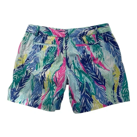 Lilly Pulitzer Jayne Shorts Womens Size 4 Lightweight As A Feather Tropical - Picture 3 of 11